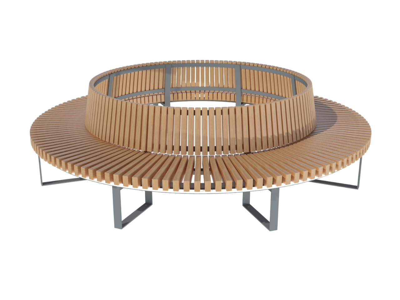 Round bench with back SK 133